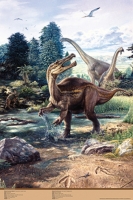 Baryonyx & Brachiosaurus, poster